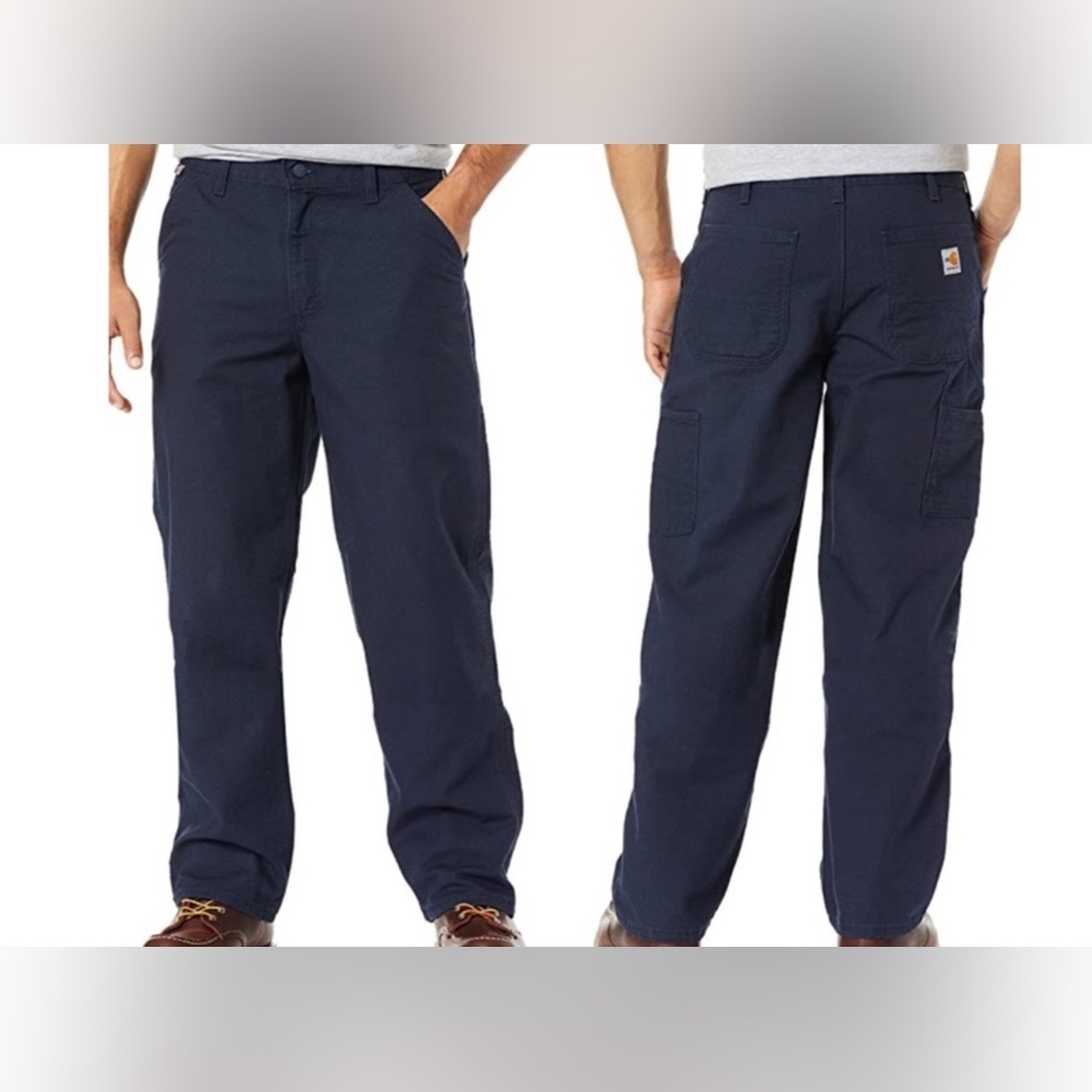 NWT FLAME-RESISTANT RUGGED FLEX® Original FIT CANVAS Carpenter WORK PANT 42/30